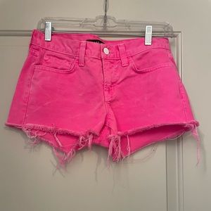 Pink jean shorts - worn once